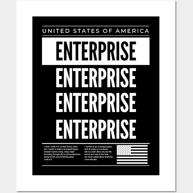 united states of america enterprise Wall Art by Delix_shop